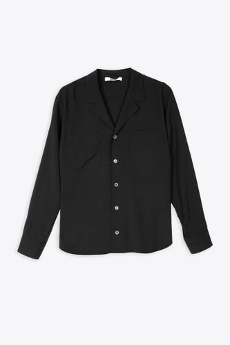 Overshirt Black wool tailored shacket with chest pockets - Mauro Grifoni - Modalova