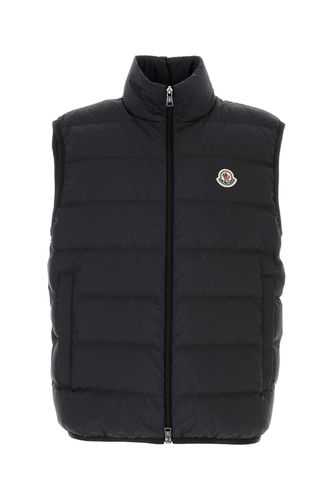 Black Polyester Contain Down Jacket - Moncler - Modalova