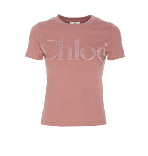 Chloé Chloe Logo T-shirt - Chloé - Modalova