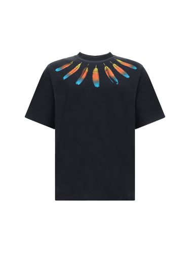 Collar Feathers T-shirt - Marcelo Burlon - Modalova