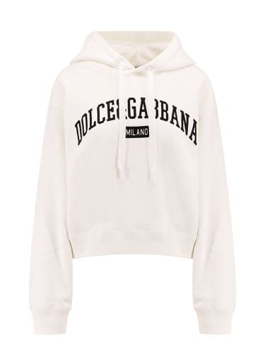 Logo Printed Drawstring Hoodie - Dolce & Gabbana - Modalova