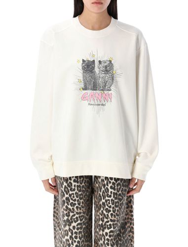 Ganni Cats Sweatshirt - Ganni - Modalova