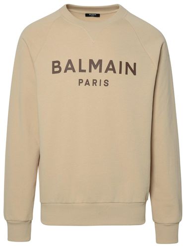 Logo Printed Crewneck Sweatshirt - Balmain - Modalova