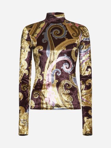 Paisley Print Viscose Mock-neck Top - Etro - Modalova