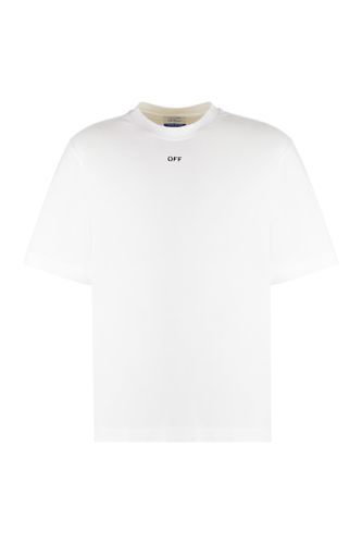 Off-White Cotton Crew-neck T-shirt - Off-White - Modalova
