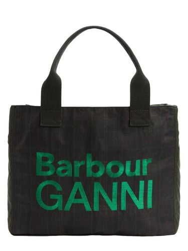 X Ganni Waxed Cotton Tote Bag - Barbour - Modalova