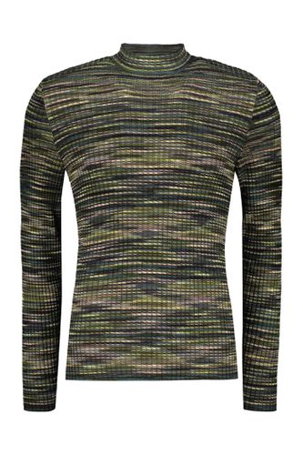 Ribbed Wool Turtleneck Sweater - M Missoni - Modalova