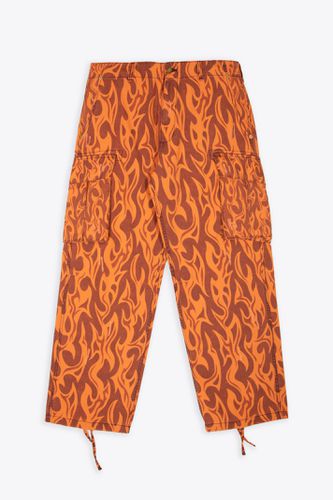 Unisex Printed Cargo Pants Woven Orange Canvas Printed Cargo Pant - Unisex Printed Cargo Pants Woven - ERL - Modalova