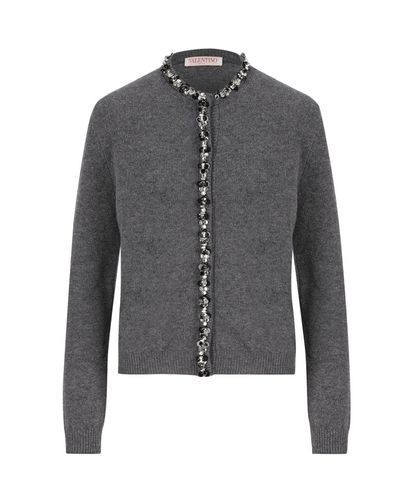 Embellished Crewneck Cardigan - Valentino Garavani - Modalova