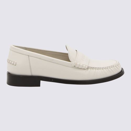 Cream Leather Irina Loafers - Ferragamo - Modalova