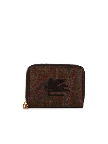 Etro arnica Brown Leather Wallet - Etro - Modalova