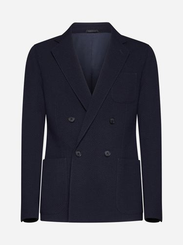 Wool Double-breasted Blazer - Giorgio Armani - Modalova