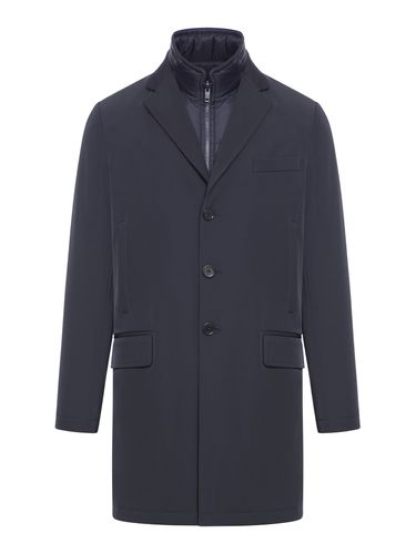 Doblue Coat In Gabardine Stretch - Fay - Modalova