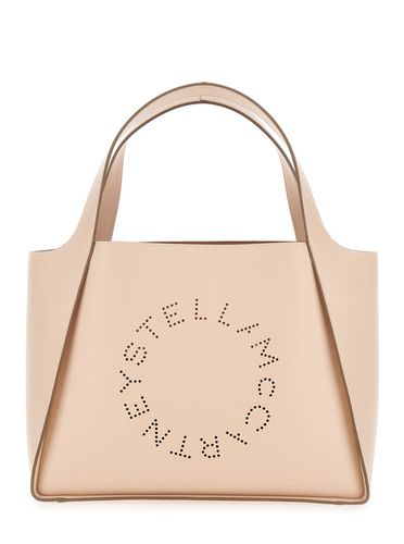 Tote Bag With Perforated Logo In Faux Leather Woman - Stella McCartney - Modalova