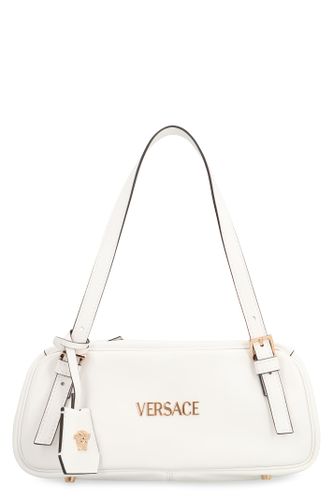 Versace Tag Leather Shoulder Bag - Versace - Modalova