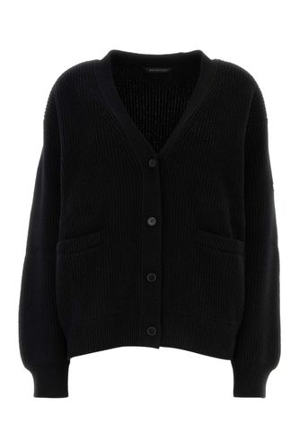 Balenciaga Black Wool Cardigan - Balenciaga - Modalova