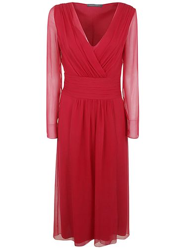 Long Sleeve Elegant Dress - Alberta Ferretti - Modalova