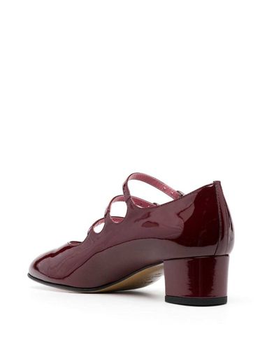 Kina Dark Red Mary Janes With Straps And Block Heel In Patent Leather Woman - Carel - Modalova