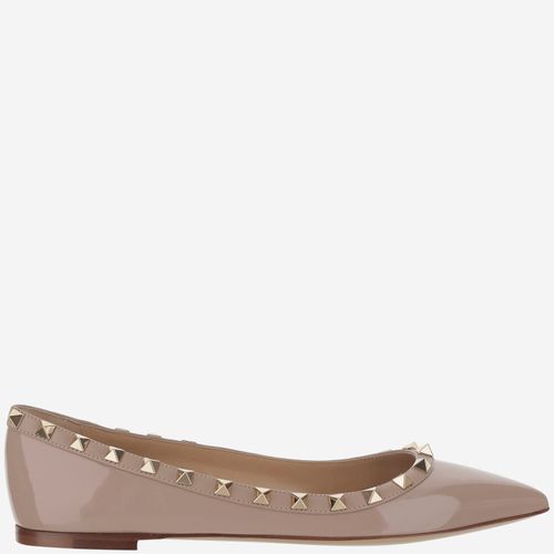 Patent Leather Rockstud Ballerina - Valentino Garavani - Modalova