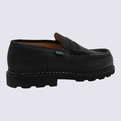 Black Leather Reims Loafers - Paraboot - Modalova