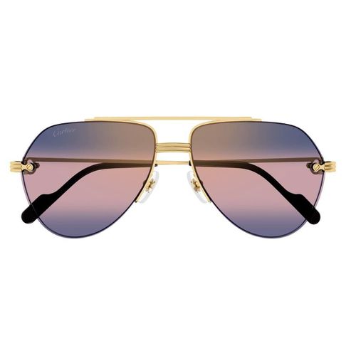 Aviator Frame Sunglasses - Cartier Eyewear - Modalova