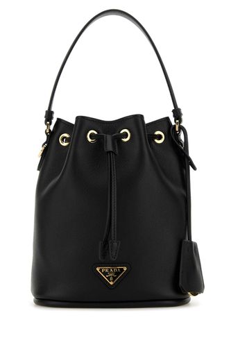 Black Leather Re-edition 1978 Bucket Bag - Prada - Modalova