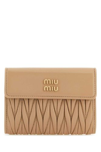 Miu Miu Sand Nappa Leather Wallet - Miu Miu - Modalova