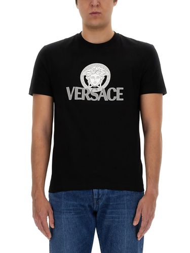 Versace T-shirt In Jersey - Versace - Modalova