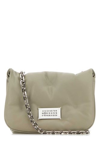 Light Grey Nappa Leather Small Glam Slam Flap Crossbody Bag - Maison Margiela - Modalova