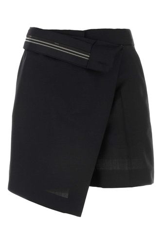 Fendi Black Mohair Blend Shorts - Fendi - Modalova