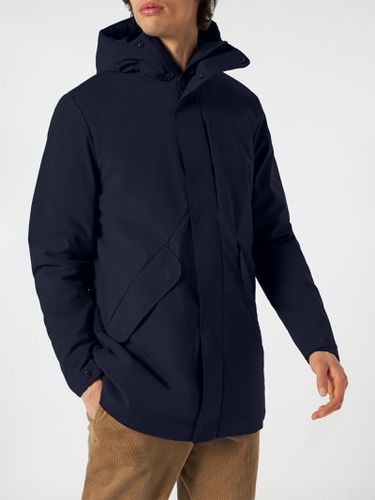 Man Hooded Voyager Parka Jacket With Sherpa Lining - MC2 Saint Barth - Modalova