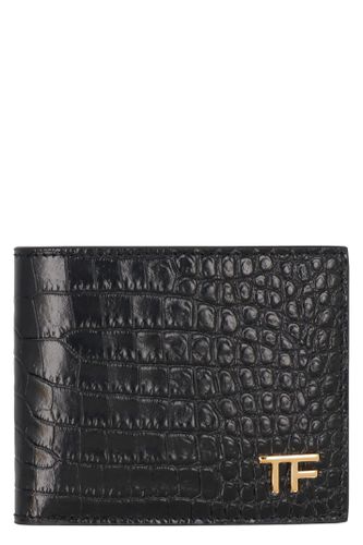 Tom Ford Leather Flap-over Wallet - Tom Ford - Modalova