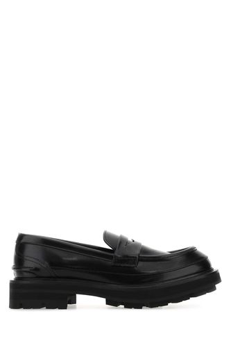 Black Leather Loafers - Alexander McQueen - Modalova