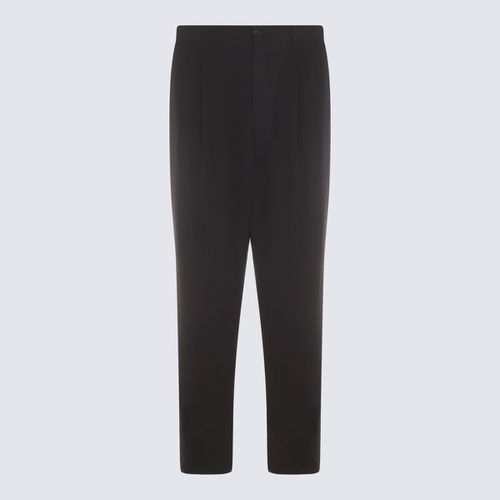 Giorgio Armani Black Wool Pants - Giorgio Armani - Modalova