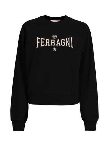 Chiara Ferragni Black Sweatshirt - Chiara Ferragni - Modalova