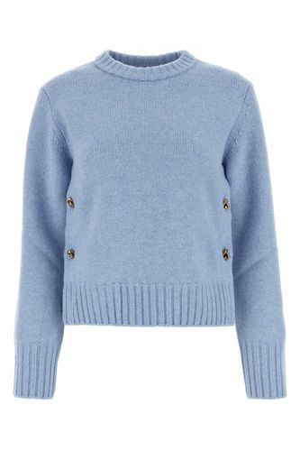 Powder Blue Wool Sweater - Bottega Veneta - Modalova