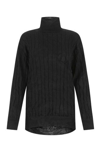 Creased Turtleneck Knit Jumper - Balenciaga - Modalova