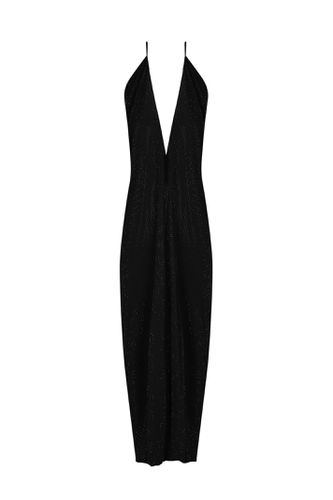 Long Jersey Dress With Rhinestones - Philosophy di Lorenzo Serafini - Modalova