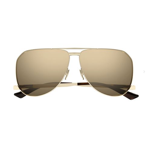 Sl 690 Dust 004 Gold Sunglasses - Saint Laurent Eyewear - Modalova