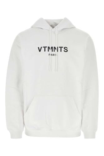 White Cotton Blend Oversize Sweatshirt - VTMNTS - Modalova