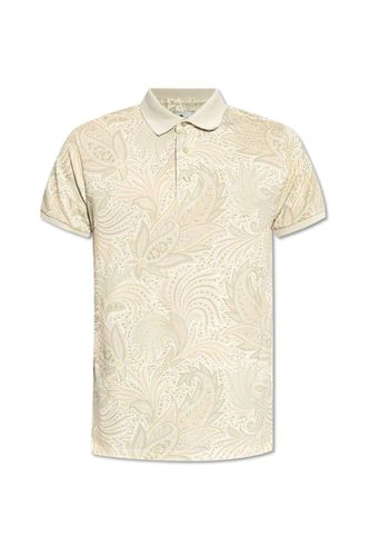 Paisley Printed Short Sleeved Polo Shirt - Etro - Modalova