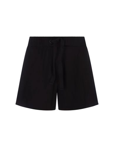 Moncler Black Viscose Shorts - Moncler - Modalova