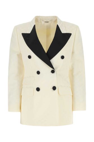 Embroidered Cotton Blend Blazer - Gucci - Modalova