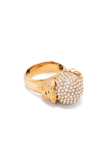 Fashion Metal Ring With Strass - Versace - Modalova