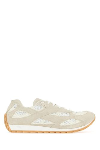 Bicolor Mesh And Suede Orbit Sneakers - Bottega Veneta - Modalova