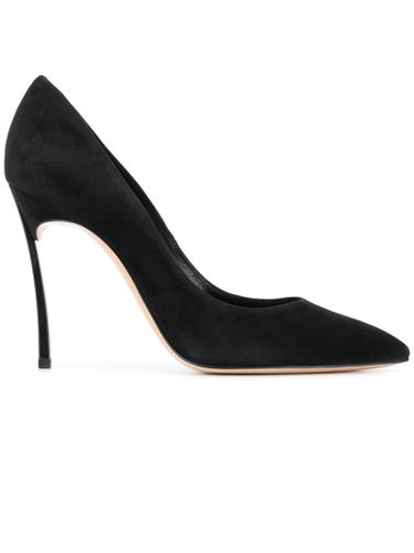 Casadei Jet Black Suede Pumps - Casadei - Modalova