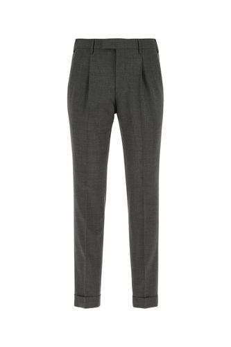 Dark Grey Stretch Wool Pant - PT Torino - Modalova