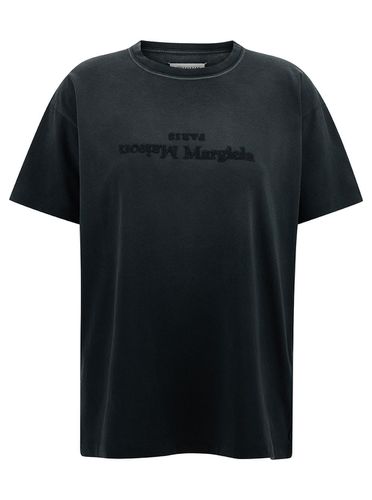 T-shirt With Logo Embroidery In Cotton Woman - Maison Margiela - Modalova