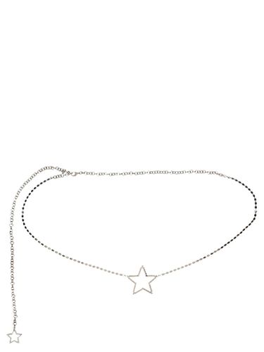 Star Embellished Chain-linked Belt - Alessandra Rich - Modalova