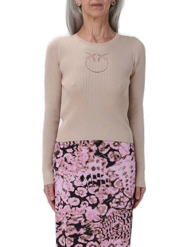 Love Bird Crewneck Knitted Jumper - Pinko - Modalova